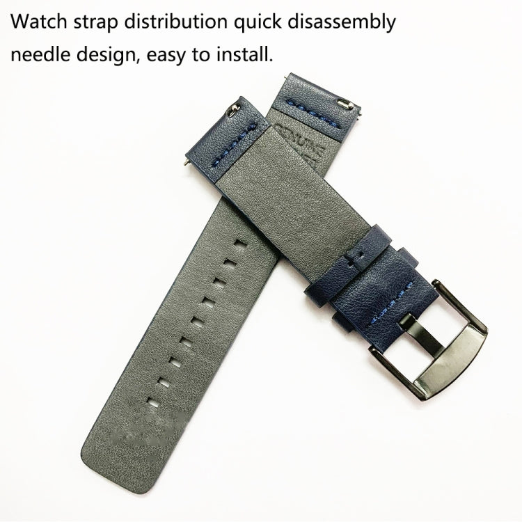 Bracelet de montre en cuir, For Samsung Galaxy Watch 4 44mm, For Samsung Galaxy Watch 4 40mm, For Samsung Galaxy Watch 4 Classic 46mm, For Samsung Galaxy Watch 4 Classic 42mm, For Samsung Galaxy Watch Active 2 40mm, For Samsung Galaxy Watch Active 2 44...