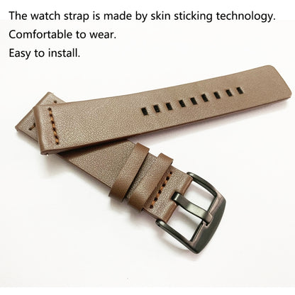 Bracelet de montre en cuir, For Samsung Galaxy Watch 4 44mm, For Samsung Galaxy Watch 4 40mm, For Samsung Galaxy Watch 4 Classic 46mm, For Samsung Galaxy Watch 4 Classic 42mm, For Samsung Galaxy Watch Active 2 40mm, For Samsung Galaxy Watch Active 2 44...