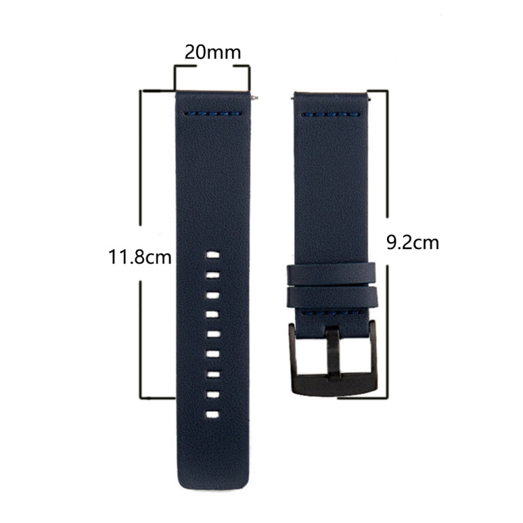 Bracelet de montre en cuir, For Samsung Galaxy Watch 4 44mm, For Samsung Galaxy Watch 4 40mm, For Samsung Galaxy Watch 4 Classic 46mm, For Samsung Galaxy Watch 4 Classic 42mm, For Samsung Galaxy Watch Active 2 40mm, For Samsung Galaxy Watch Active 2 44...