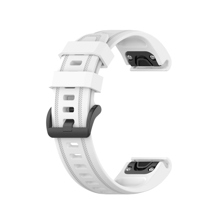 Bracelet de sport en silicone de couleur pure, For Garmin Fenix 5S Plus