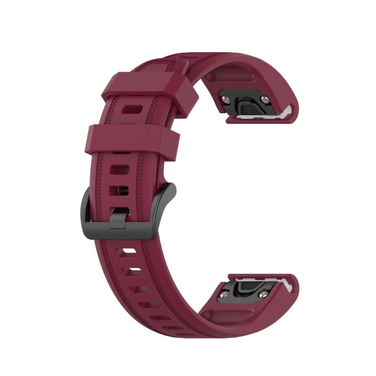 Bracelet de sport en silicone de couleur pure, For Garmin Fenix 5S Plus