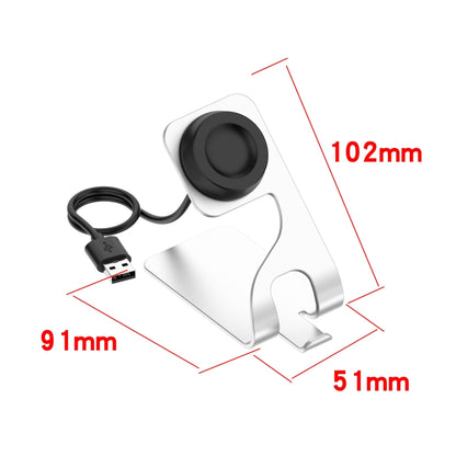 Base de charge magnétique rotative en métal, For Huawe Watch D, For Huawei Watch GT3, For Huawei Watch 3, For Huawei Watch 3 Pro, For Huawei Watch GT Runner, For  Huawei Watch GT2 Pro, For Huawei Watch GT2 Pro ECG