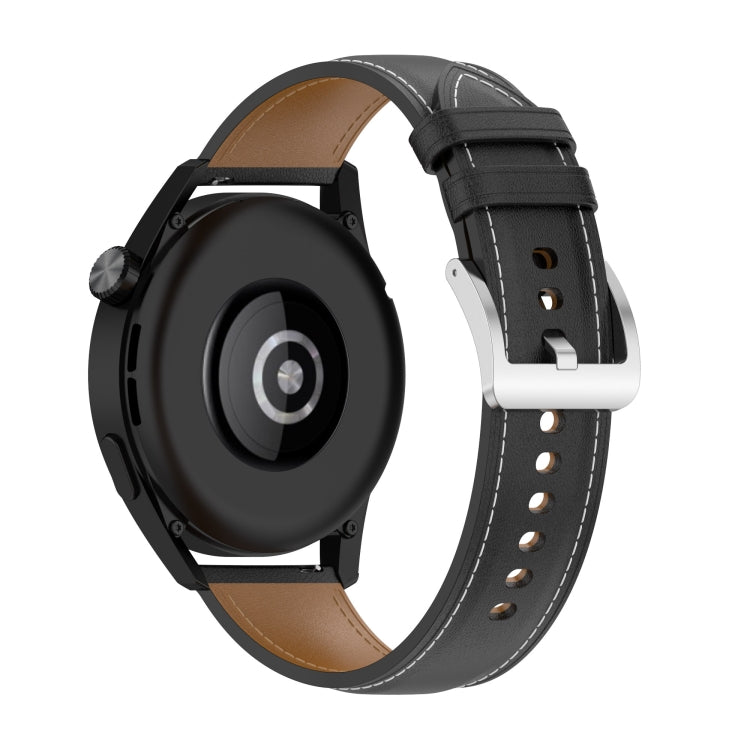 Bracelet de montre en fil à coudre à texture de veau, For Samsung Galaxy Gear S3 Classic / Gear S3 Frontier