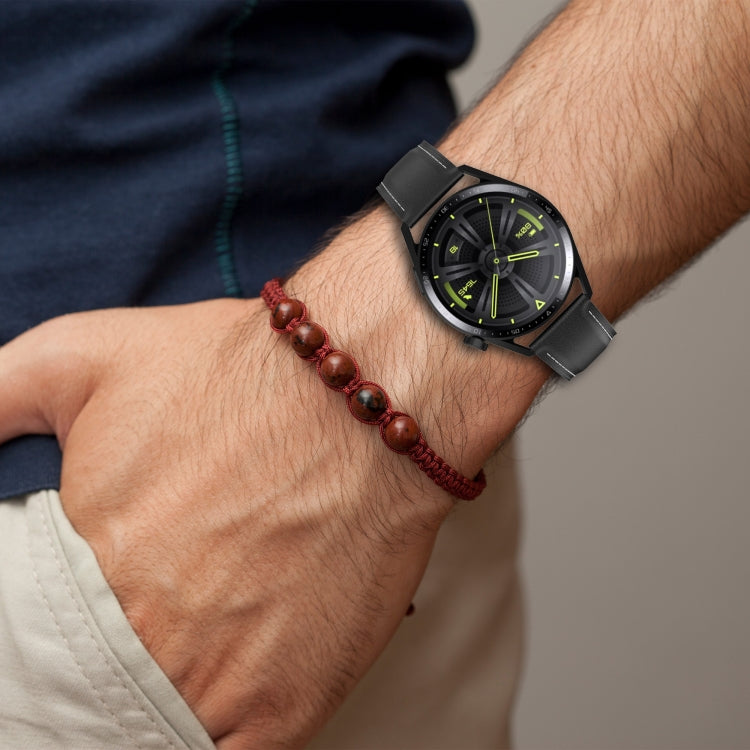 Bracelet de montre en fil à coudre à texture de veau, For Samsung Galaxy Gear S3 Classic / Gear S3 Frontier