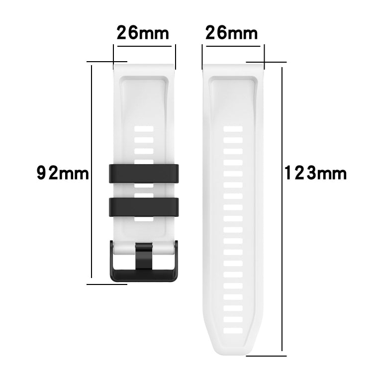 Bracelet de montre en silicone de 22 mm, For Garmin Fenix 7, For Garmin Approach S62, For Garmin Fenix 6, For Garmin Fenix 6 Pro, For Garmin Fenix 5, For Garmin Fenix 5 Plus