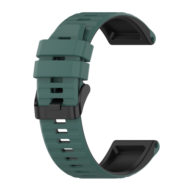 Bracelet de montre en silicone de 22 mm, For Garmin Fenix 7, For Garmin Approach S62, For Garmin Fenix 6, For Garmin Fenix 6 Pro, For Garmin Fenix 5, For Garmin Fenix 5 Plus
