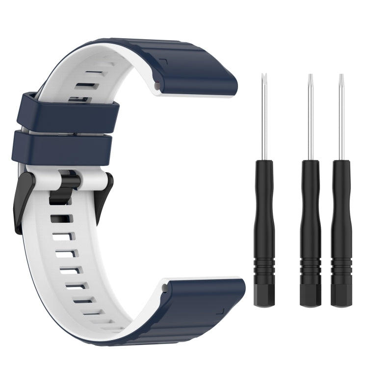 Bracelet de montre en silicone de 26 mm, For Garmin Fenix 7X, For Garmin Fenix 6X, For Garmin Fenix 6X Pro, For Garmin Fenix 5x Plus, For Garmin Fenix 3, For Garmin Fenix 3 HR