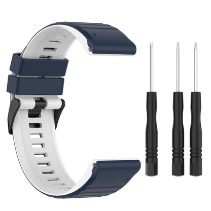 Bracelet de montre en silicone de 26 mm, For Garmin Fenix 7X, For Garmin Fenix 6X, For Garmin Fenix 6X Pro, For Garmin Fenix 5x Plus, For Garmin Fenix 3, For Garmin Fenix 3 HR