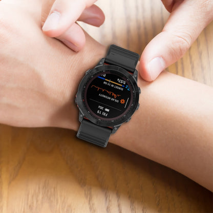 Bracelet de montre en silicone de 26 mm, For Garmin Fenix 7X, For Garmin Fenix 6X, For Garmin Fenix 6X Pro, For Garmin Fenix 5x Plus, For Garmin Fenix 3, For Garmin Fenix 3 HR