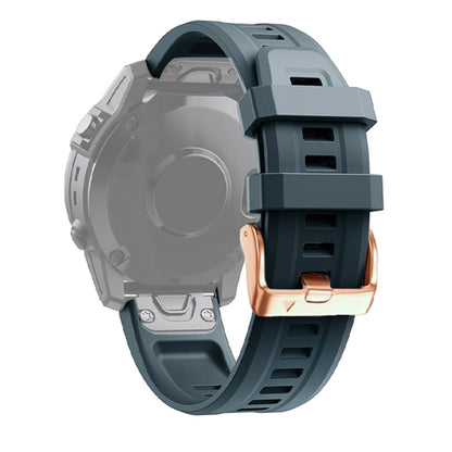 Bracelet en silicone à boucle en or rose de 20 mm, For Garmin Fenix 7S, For Garmin Fenix 6S, For Garmin Fenix 6S Pro, For Garmin Fenix 5S, For Garmin Fenix 5S Plus