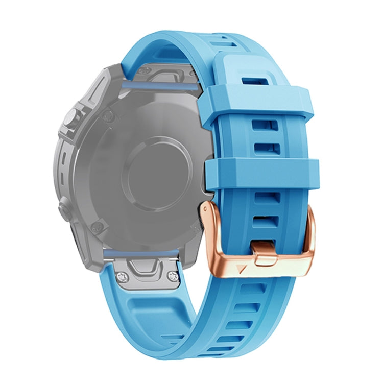 Bracelet en silicone à boucle en or rose de 20 mm, For Garmin Fenix 7S, For Garmin Fenix 6S, For Garmin Fenix 6S Pro, For Garmin Fenix 5S, For Garmin Fenix 5S Plus