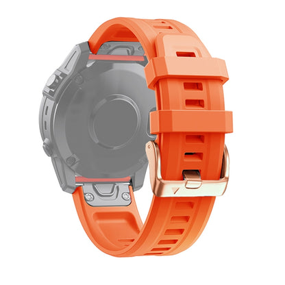 Bracelet en silicone à boucle en or rose de 20 mm, For Garmin Fenix 7S, For Garmin Fenix 6S, For Garmin Fenix 6S Pro, For Garmin Fenix 5S, For Garmin Fenix 5S Plus