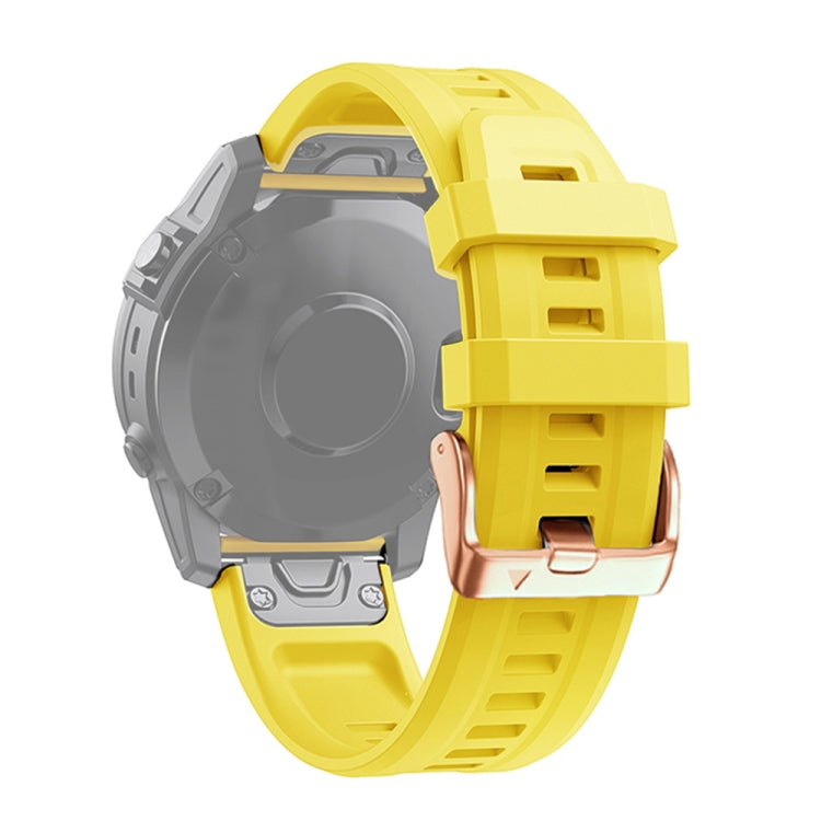 Bracelet en silicone à boucle en or rose de 20 mm, For Garmin Fenix 7S, For Garmin Fenix 6S, For Garmin Fenix 6S Pro, For Garmin Fenix 5S, For Garmin Fenix 5S Plus