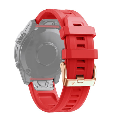 Bracelet en silicone à boucle en or rose de 20 mm, For Garmin Fenix 7S, For Garmin Fenix 6S, For Garmin Fenix 6S Pro, For Garmin Fenix 5S, For Garmin Fenix 5S Plus