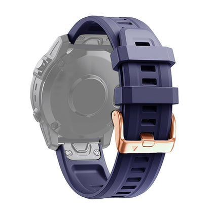 Bracelet en silicone à boucle en or rose de 20 mm, For Garmin Fenix 7S, For Garmin Fenix 6S, For Garmin Fenix 6S Pro, For Garmin Fenix 5S, For Garmin Fenix 5S Plus