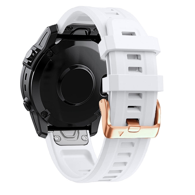 Bracelet en silicone à boucle en or rose de 20 mm, For Garmin Fenix 7S, For Garmin Fenix 6S, For Garmin Fenix 6S Pro, For Garmin Fenix 5S, For Garmin Fenix 5S Plus