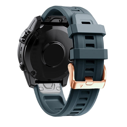 Bracelet en silicone à boucle en or rose de 20 mm, For Garmin Fenix 7S, For Garmin Fenix 6S, For Garmin Fenix 6S Pro, For Garmin Fenix 5S, For Garmin Fenix 5S Plus