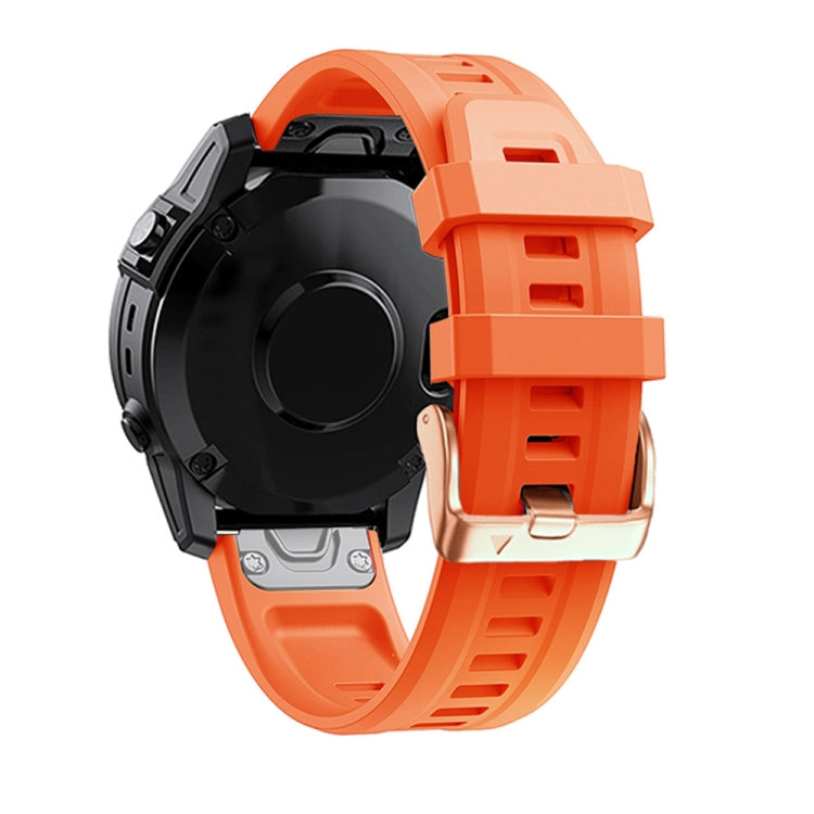 Bracelet en silicone à boucle en or rose de 20 mm, For Garmin Fenix 7S, For Garmin Fenix 6S, For Garmin Fenix 6S Pro, For Garmin Fenix 5S, For Garmin Fenix 5S Plus