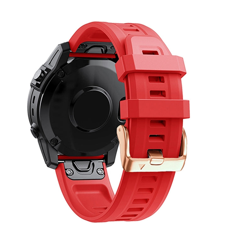 Bracelet en silicone à boucle en or rose de 20 mm, For Garmin Fenix 7S, For Garmin Fenix 6S, For Garmin Fenix 6S Pro, For Garmin Fenix 5S, For Garmin Fenix 5S Plus