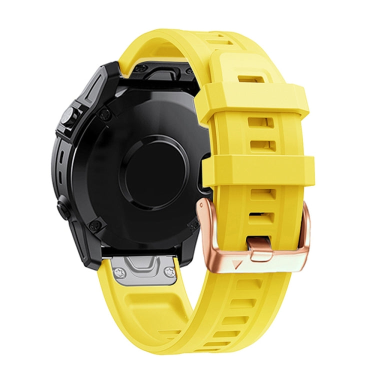 Bracelet en silicone à boucle en or rose de 20 mm, For Garmin Fenix 7S, For Garmin Fenix 6S, For Garmin Fenix 6S Pro, For Garmin Fenix 5S, For Garmin Fenix 5S Plus