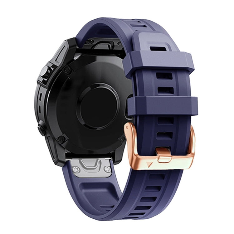 Bracelet en silicone à boucle en or rose de 20 mm, For Garmin Fenix 7S, For Garmin Fenix 6S, For Garmin Fenix 6S Pro, For Garmin Fenix 5S, For Garmin Fenix 5S Plus