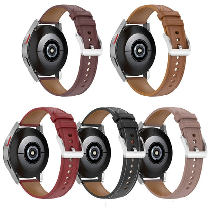 Bracelet de montre en cuir véritable gaufré, For Garmin VivoMove Luxe, For  Garmin VivoMove Style, For Garmin Venu 2 Plus, For Garmin Vivomove Sport, For Garmin Vivoactive 3, For Garmin Vivoactive3 Music, For Garmin Venu sq                             ...