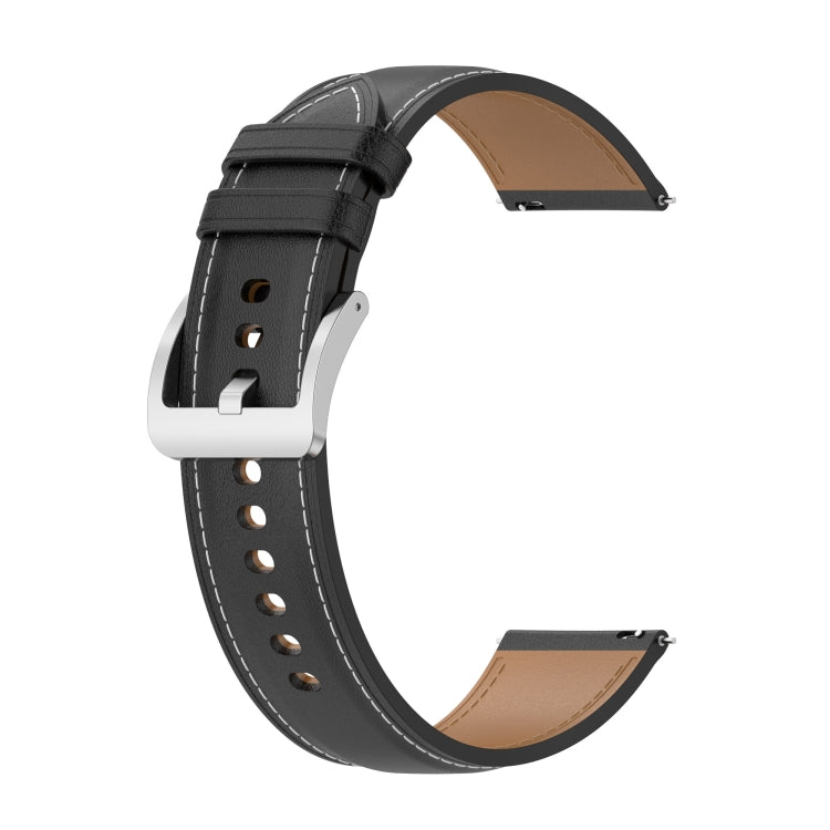 Bracelet de montre en cuir véritable gaufré, For Garmin VivoMove Luxe, For  Garmin VivoMove Style, For Garmin Venu 2 Plus, For Garmin Vivomove Sport, For Garmin Vivoactive 3, For Garmin Vivoactive3 Music, For Garmin Venu sq                             ...