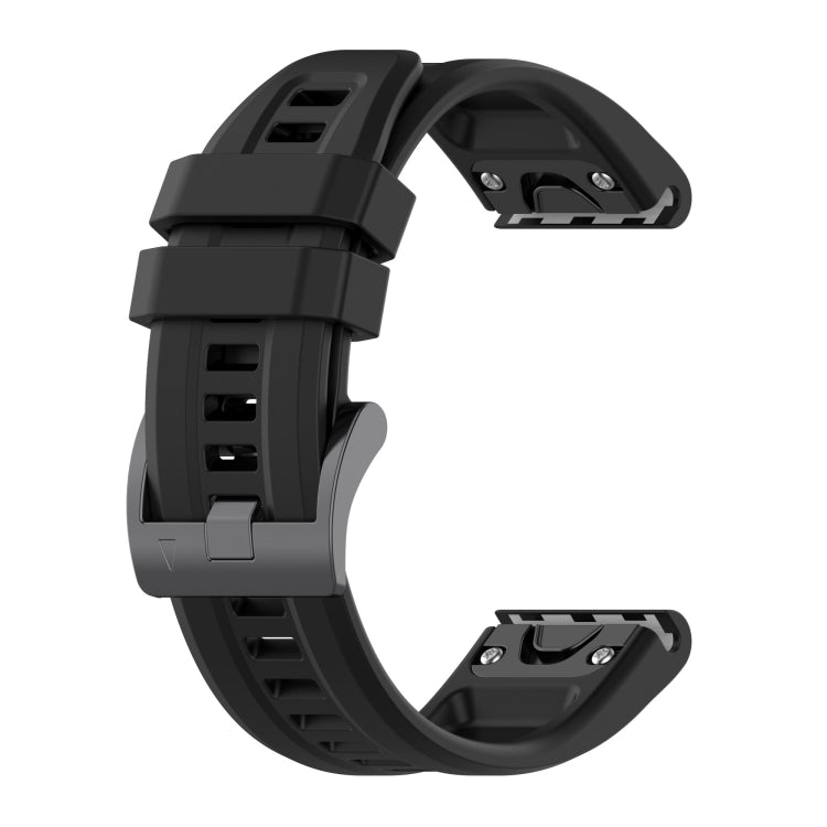 Bracelet de montre couleur pure sport en silicone 26 mm, For Garmin Fenix 6X, For Garmin Fenix 6X Pro, For Garmin Fenix 5X, For Garmin Fenix 5X Plus