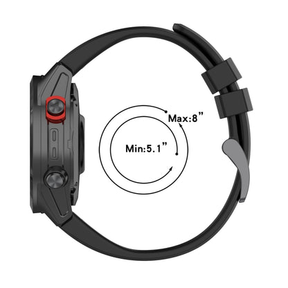 Bracelet de montre couleur pure sport en silicone 26 mm, For Garmin Fenix 3, For Garmin Fenix 3 HR, For Garmin Descent MK2, For Garmin Descent MK2i