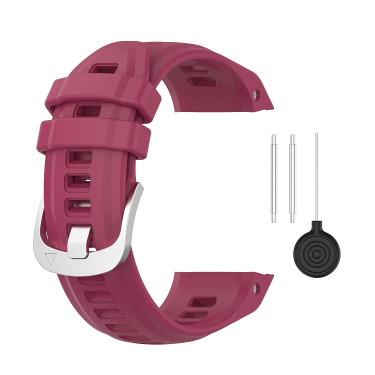 Bracelet de montre en silicone de couleur unie de 20 mm, For Garmin instinct 2S