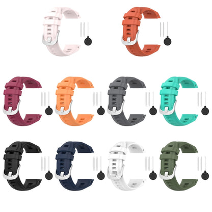 Bracelet de montre en silicone de couleur unie de 20 mm, For Garmin instinct 2S