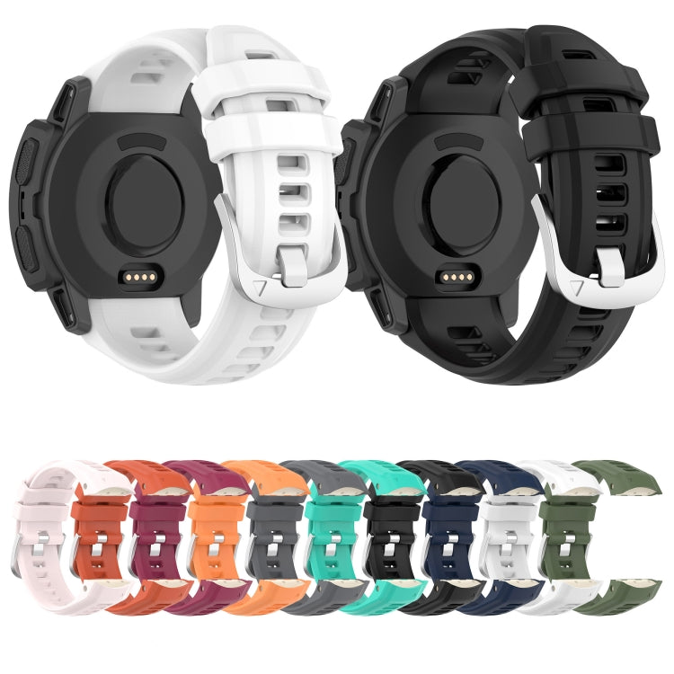 Bracelet de montre en silicone de couleur unie de 20 mm, For Garmin instinct 2S