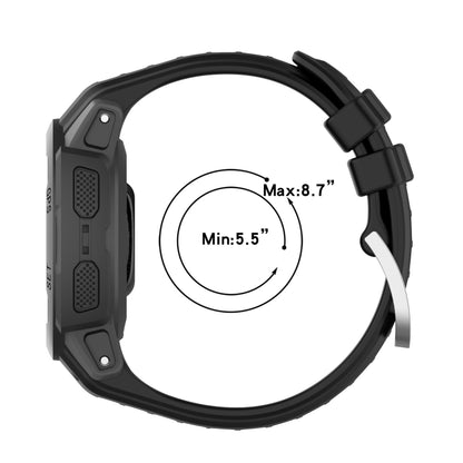 Bracelet de montre en silicone de couleur unie de 20 mm, For Garmin instinct 2S