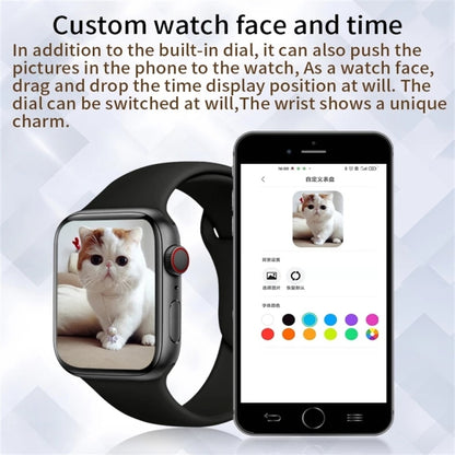 T500 Plus Montre intelligente à écran couleur de 1,54 pouces, prend en charge la surveillance de la fréquence cardiaque / la surveillance de la pression artérielle