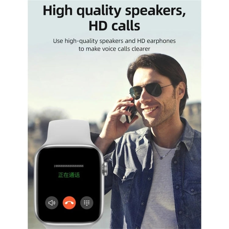 T500 Plus Montre intelligente à écran couleur de 1,44 pouces, prend en charge la surveillance de la fréquence cardiaque / la surveillance de la pression artérielle
