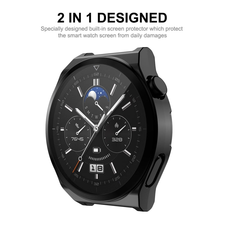 Coque en TPU souple galvanisée à couverture complète ENKAY avec protection d'écran, For Huawei Watch GT 3 Pro 46mm, For Huawei Watch GT 3 Pro 43mm