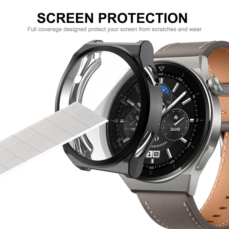 Coque en TPU souple galvanisée à couverture complète ENKAY avec protection d'écran, For Huawei Watch GT 3 Pro 46mm, For Huawei Watch GT 3 Pro 43mm