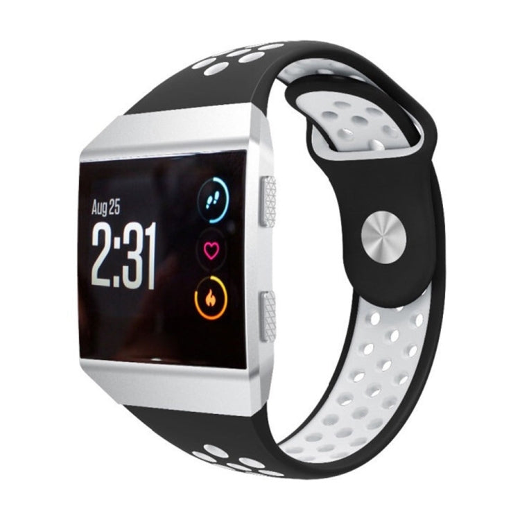 Pour bracelet de montre en silicone bicolore respirant Fitbit Ionic