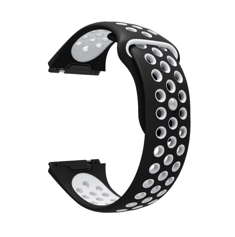 Pour bracelet de montre en silicone bicolore respirant Fitbit Ionic