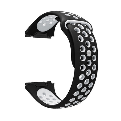Pour bracelet de montre en silicone bicolore respirant Fitbit Ionic