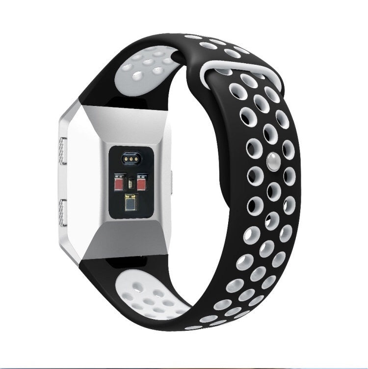 Pour bracelet de montre en silicone bicolore respirant Fitbit Ionic