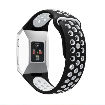 Pour bracelet de montre en silicone bicolore respirant Fitbit Ionic