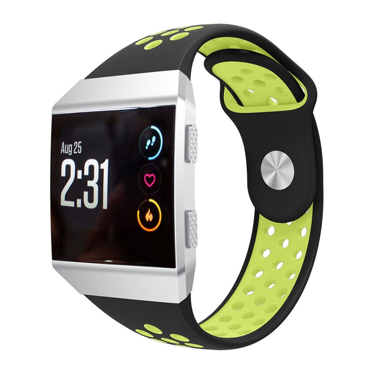 Pour bracelet de montre en silicone bicolore respirant Fitbit Ionic