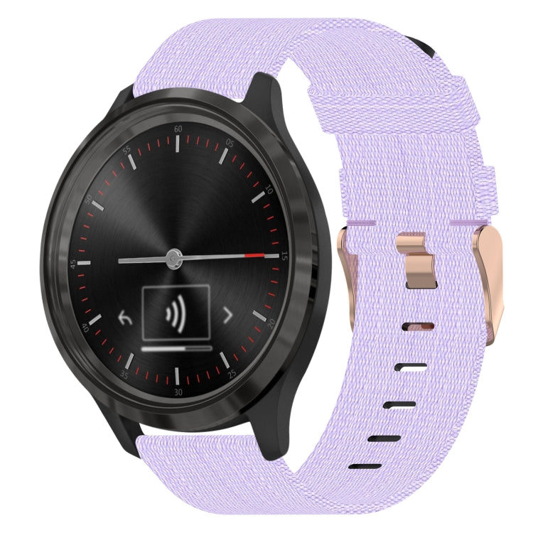 Bracelet de montre tissé en nylon de 20 mm, For Garmin Vivomove 3, For Garminmove 3, For Garmin VivoMove Luxe, For Garminmove Luxe, For Garmin VivoMove Style, For Garmin Garminmove Style, For Garmin Vivomove