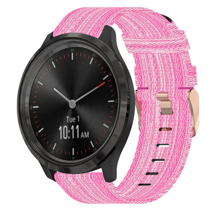 Bracelet de montre tissé en nylon de 20 mm, For Garmin Vivomove 3, For Garminmove 3, For Garmin VivoMove Luxe, For Garminmove Luxe, For Garmin VivoMove Style, For Garmin Garminmove Style, For Garmin Vivomove