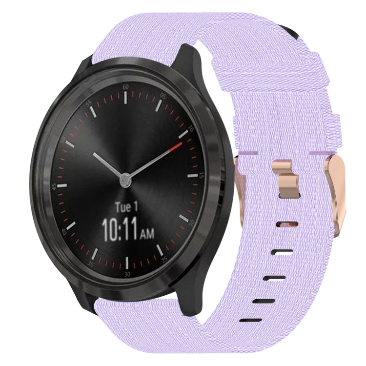 Bracelet de montre tissé en nylon de 20 mm, For Garmin Vivomove 3, For Garminmove 3, For Garmin VivoMove Luxe, For Garminmove Luxe, For Garmin VivoMove Style, For Garmin Garminmove Style, For Garmin Vivomove
