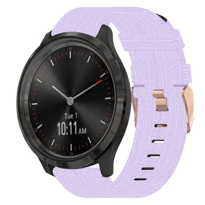 Bracelet de montre tissé en nylon de 20 mm, For Garmin Vivomove 3, For Garminmove 3, For Garmin VivoMove Luxe, For Garminmove Luxe, For Garmin VivoMove Style, For Garmin Garminmove Style, For Garmin Vivomove
