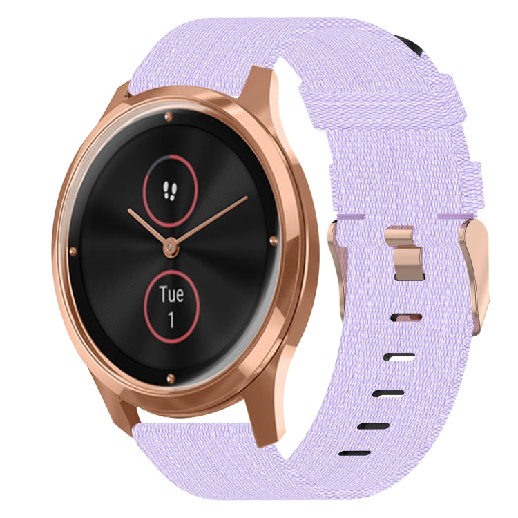 Bracelet de montre tissé en nylon de 20 mm, For Garmin Vivomove 3, For Garminmove 3, For Garmin VivoMove Luxe, For Garminmove Luxe, For Garmin VivoMove Style, For Garmin Garminmove Style, For Garmin Vivomove