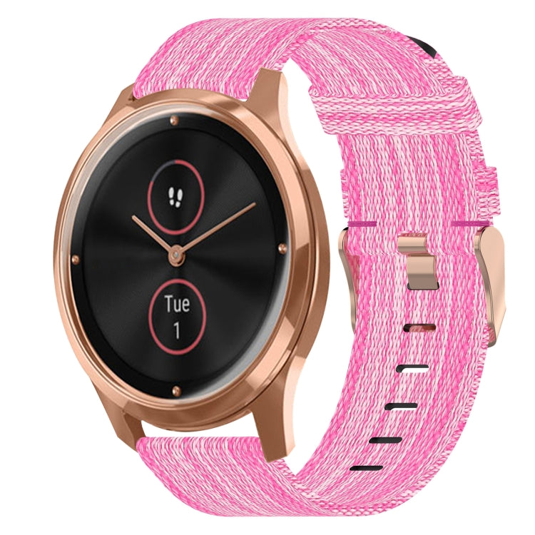 Bracelet de montre tissé en nylon de 20 mm, For Garmin Vivomove 3, For Garminmove 3, For Garmin VivoMove Luxe, For Garminmove Luxe, For Garmin VivoMove Style, For Garmin Garminmove Style, For Garmin Vivomove