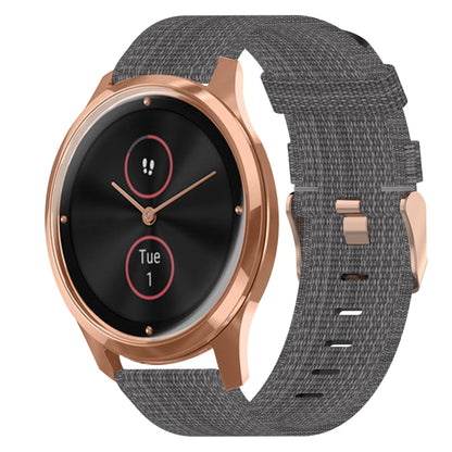 Bracelet de montre tissé en nylon de 20 mm, For Garmin Vivomove 3, For Garminmove 3, For Garmin VivoMove Luxe, For Garminmove Luxe, For Garmin VivoMove Style, For Garmin Garminmove Style, For Garmin Vivomove
